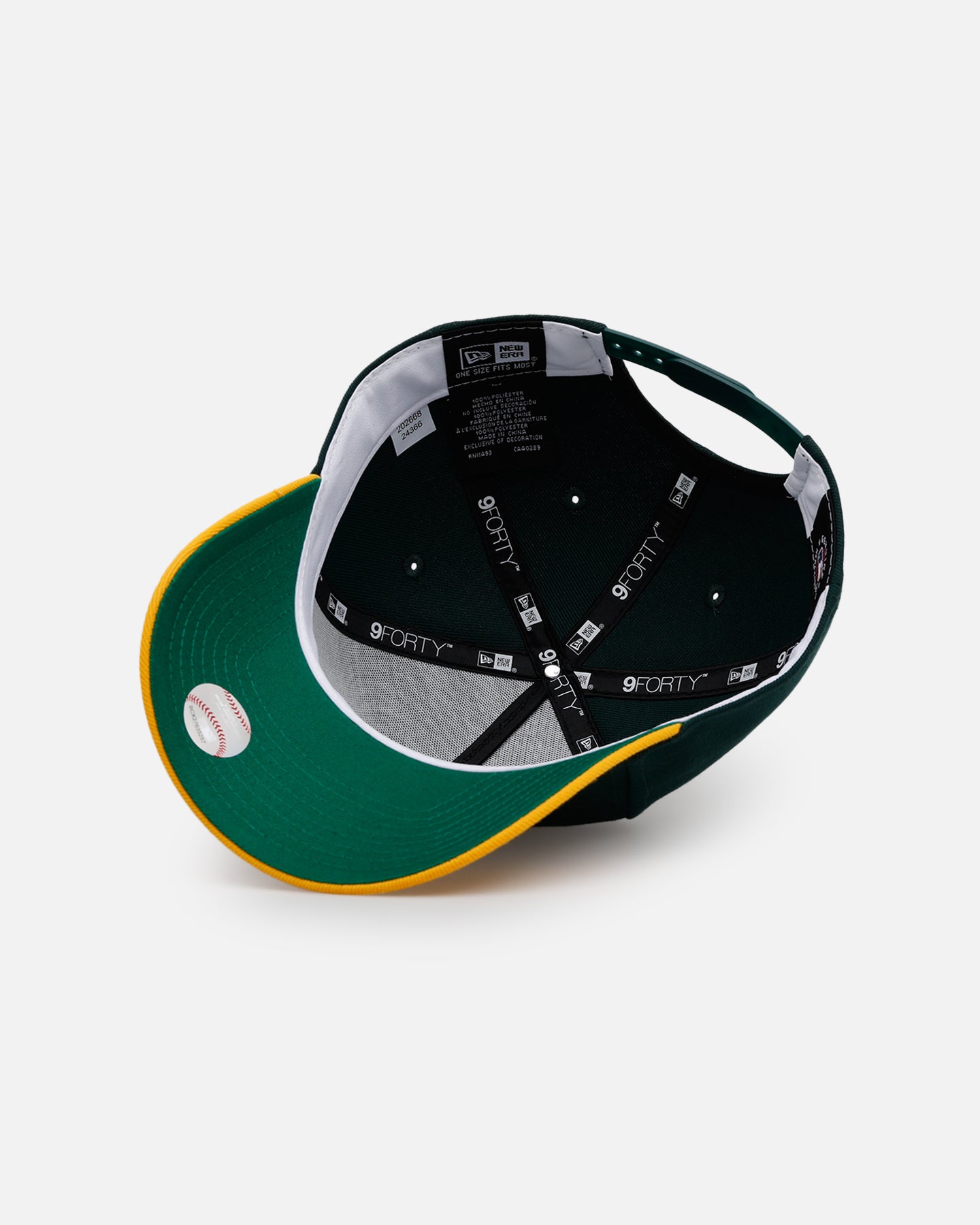 New Era Oakland Athletics 'Homage' 9FORTY A-Frame Snapback Green/Yellow、mySite、zt4zffjzw