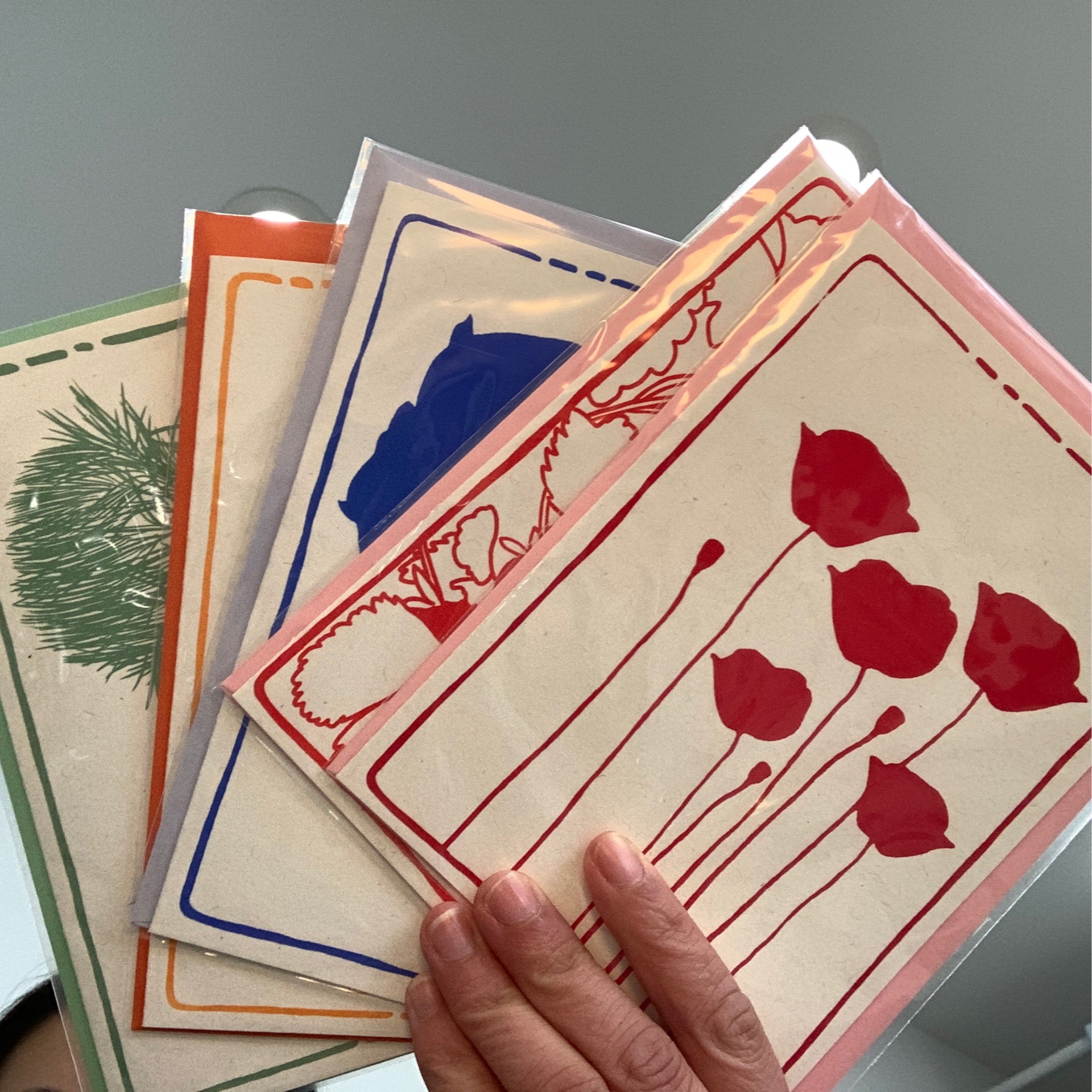 Screen print card - Anne Breedlove - 2-3 color !、mySite、garagedoors4me