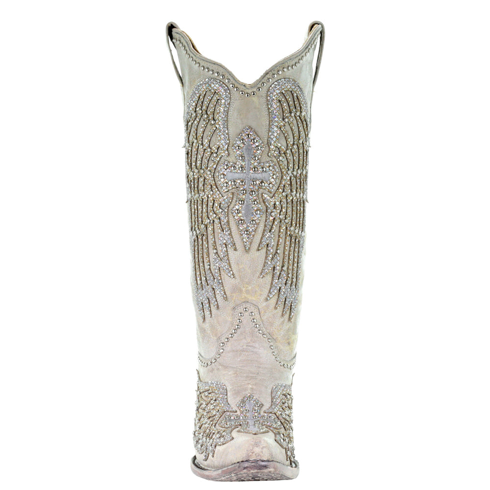Glitter Cross and Wings Snip Toe Cowboy Boots、mySite、gtrtttuynbv