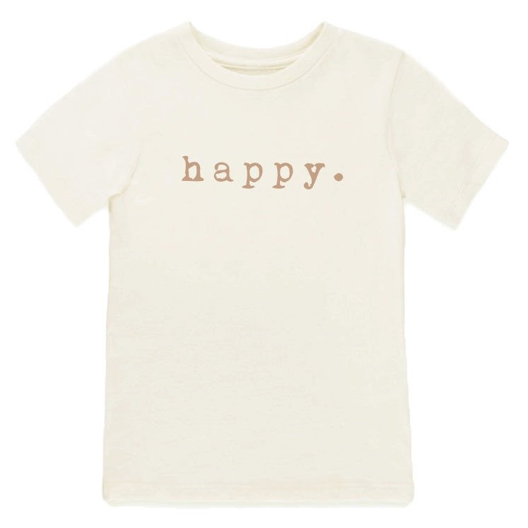 Happy Short Sleeve Tee - Clay、mySite、g9winljtr