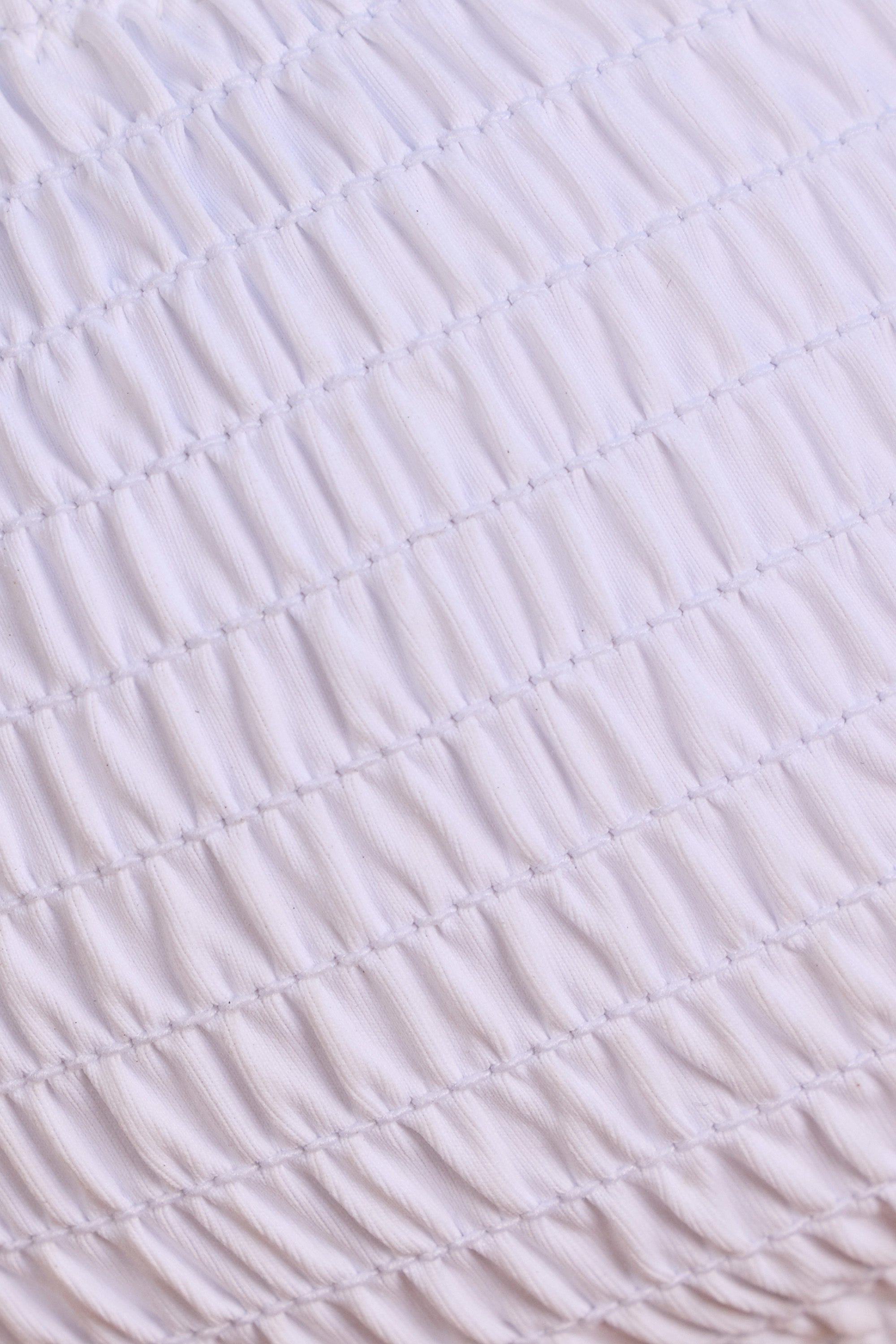 Strappy Bandeau Bikini Top in White、mySite、solidvoid