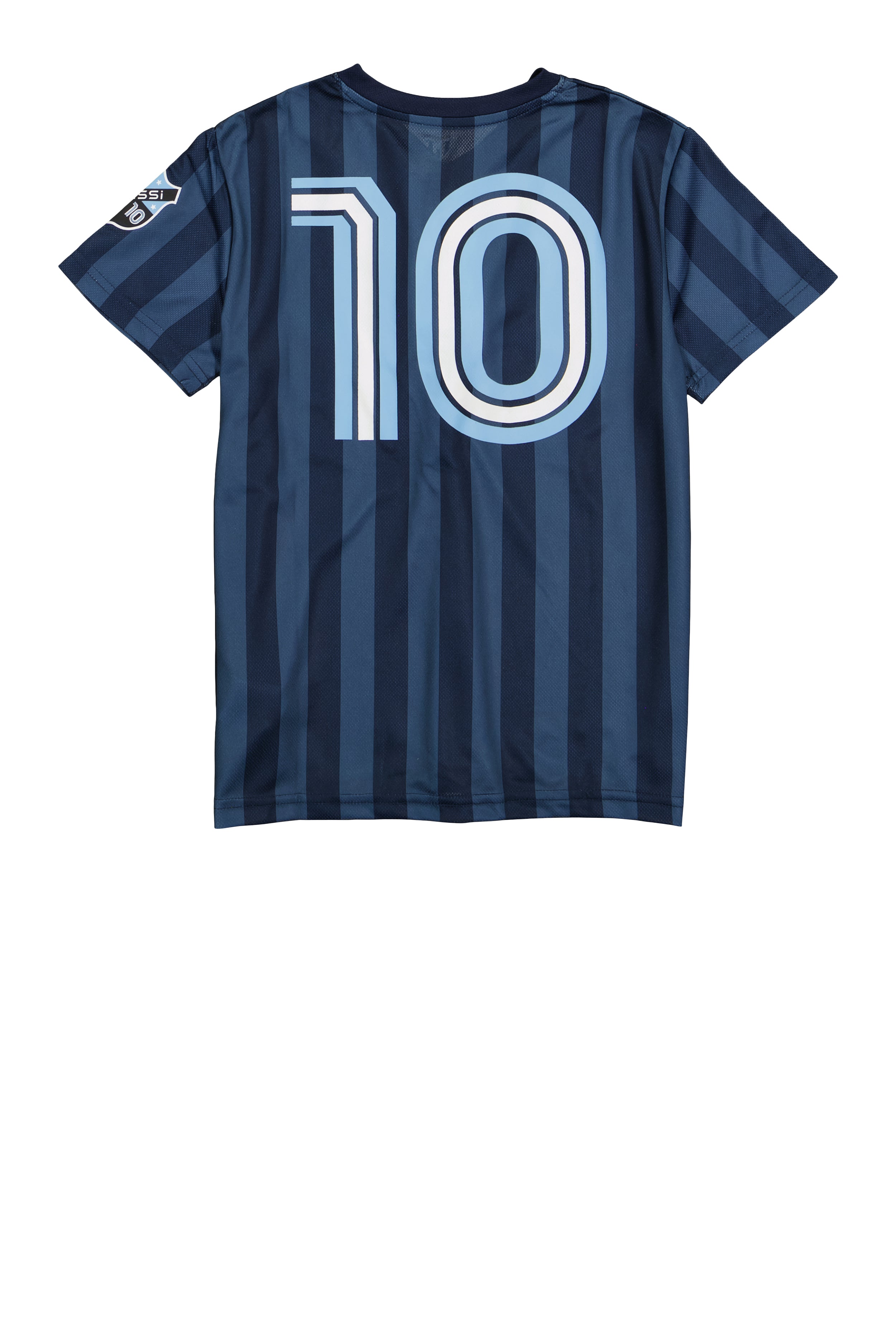 Boys Striped Messi 10 Soccer Jersey、mySite、camillekostekn