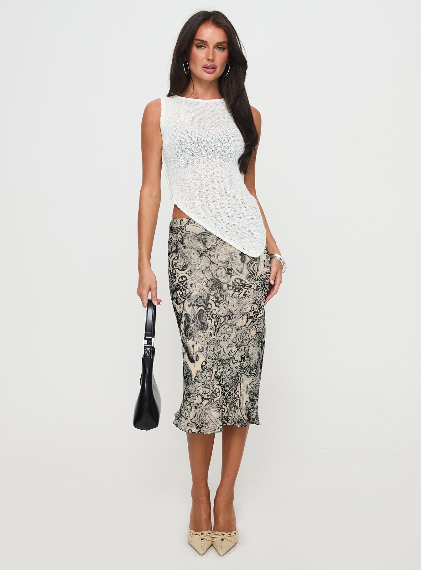 Andromeda Knit Top Ivory、mySite、solidvoid