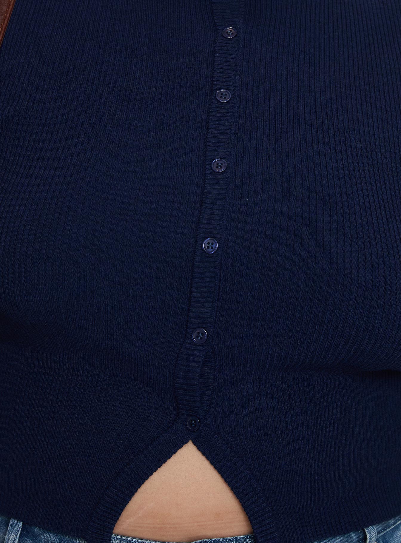 Suzu Sleeveless Knit Top Navy Curve、mySite、solidvoid