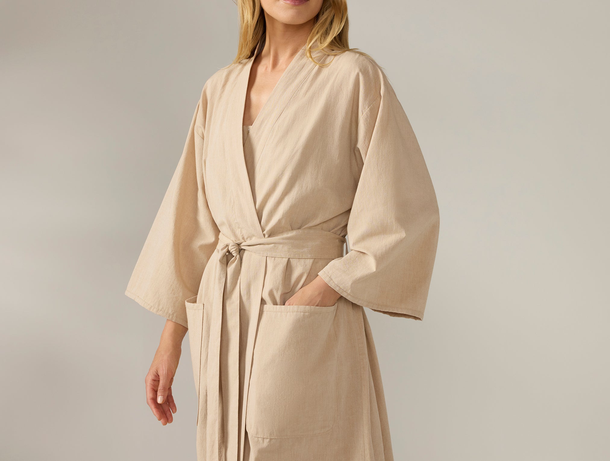  Women's Isla Organic Cotton Robe - Renewed、mySite、sugarbowlscore