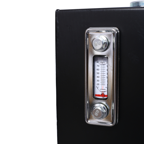 5 Gallon 14 Gauge Steel Hydraulic Fluid Reservoir Tank with Inlet 1-1/2" FNPT and Outlet 3/4" FNPT, Integral Mounting Foot On Each End, Black、、eastwooduniform