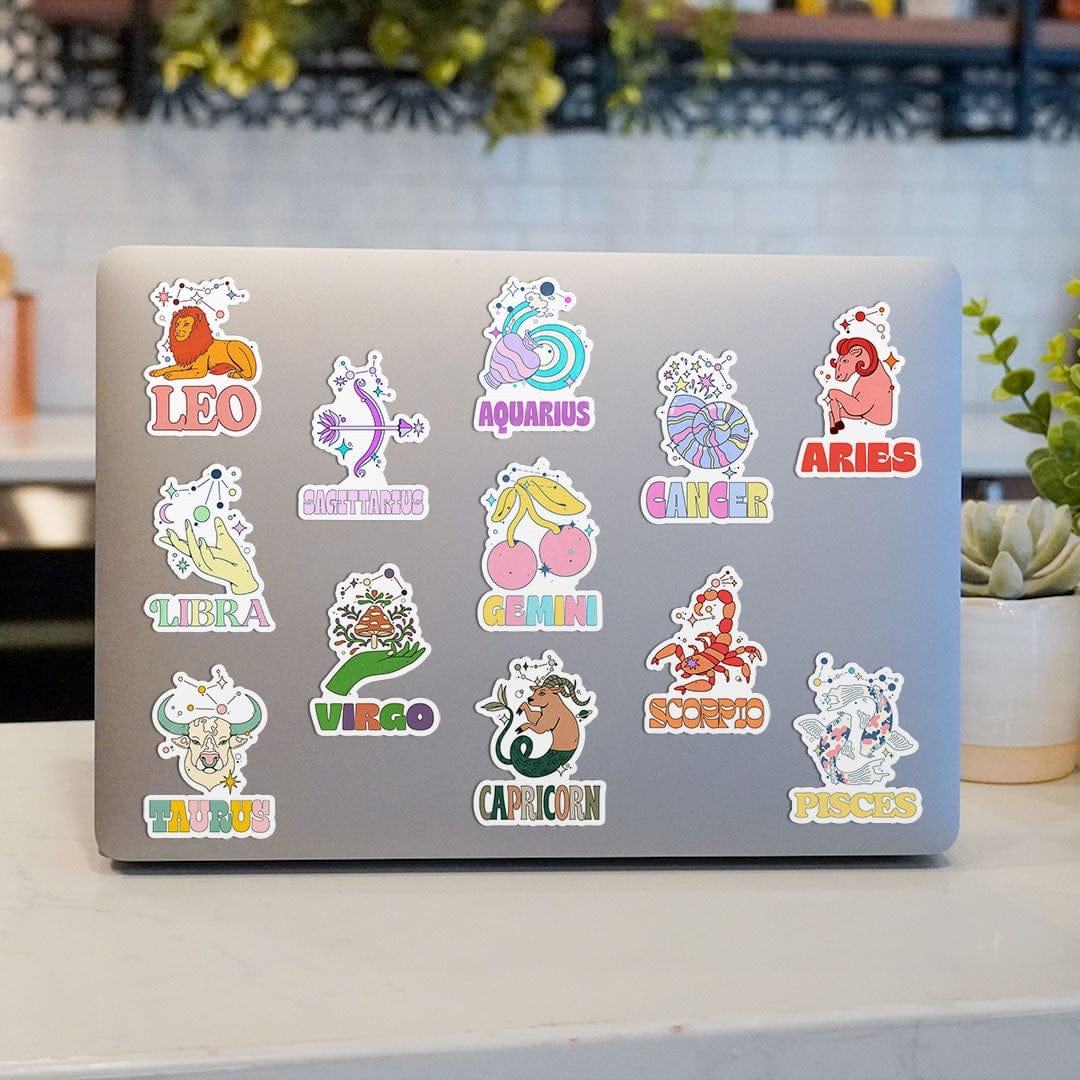  Zodiac Signs Sticker 12 Pack、mySite、elrpsem3k