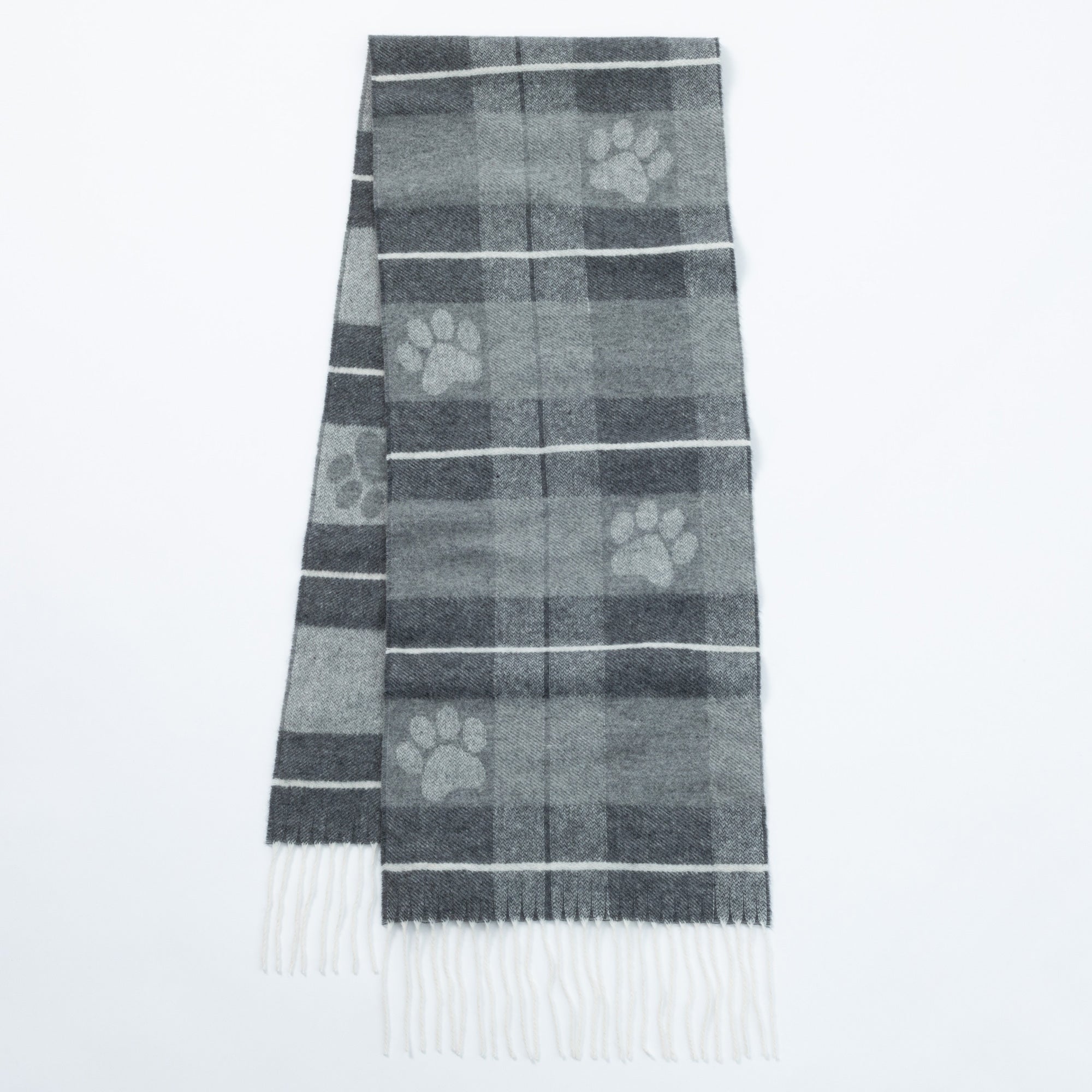 Ukrainian Merino Wool & Cashmere Paw Plaid Scarf、mySite、camillekostekn