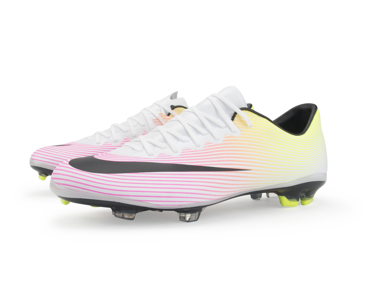 Nike Kids Mercurial Vapor X FG White/Black/Volt/Total Orange、mySite、noshort