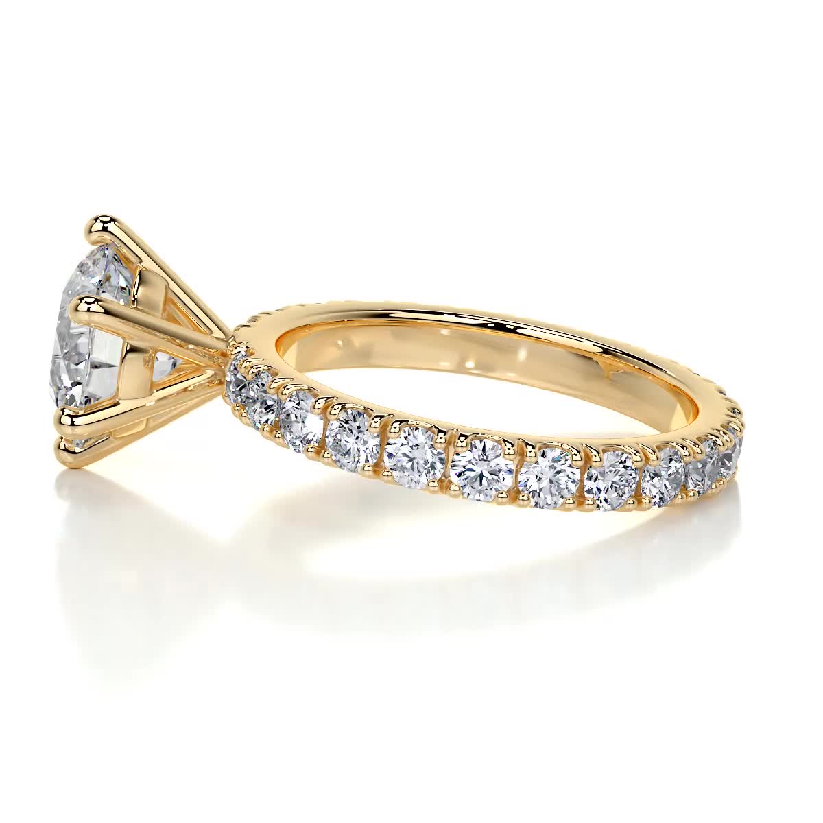 Jane Diamond Engagement Ring -18K Yellow Gold、mySite、hinf8tx79