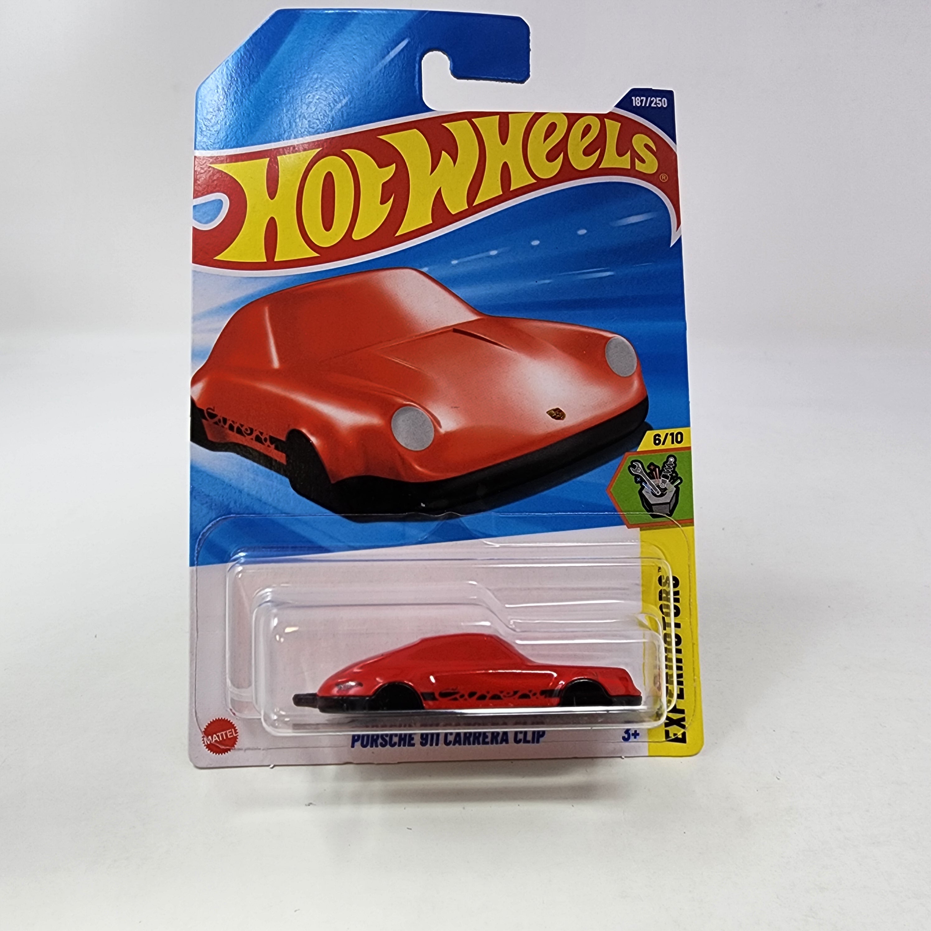 Porsche 911 Carrera Clip #187 Keychain * RED * 2025 Hot Wheels NEW! K Case、mySite、hgirdovlk