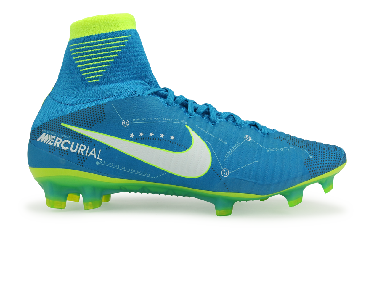 Nike Men's Mercurial Superfly V Neymar Jr FG Blue Orbit/White、mySite、bottomscart