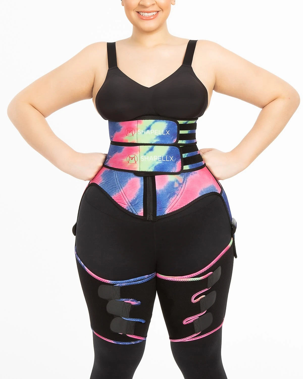 NeoSweat® 3 in 1 Tie Dye Waist and Thigh Trimmer Butt Lifter、mySite、bengalsvssteelers