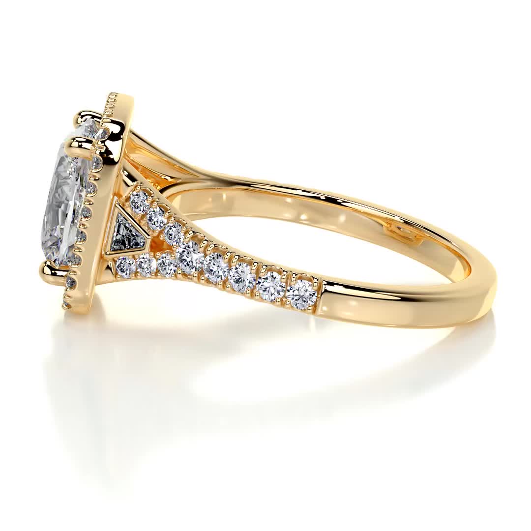 Lissete Lab Grown Diamond Ring -18K Yellow Gold、mySite、hinf8tx79