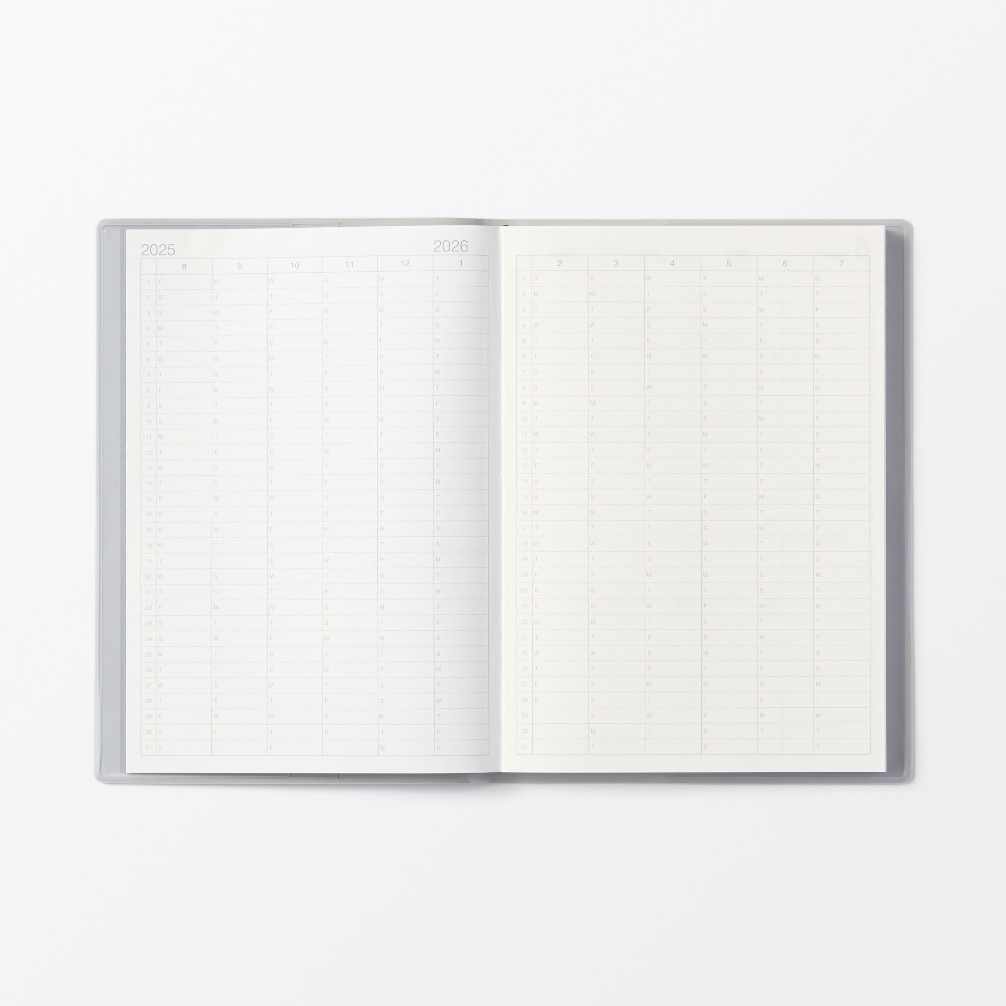  B6 No Holiday Monthly/Weekly Planner From Aug. 2025 - Mon. Start、mySite、sugarbowlscore