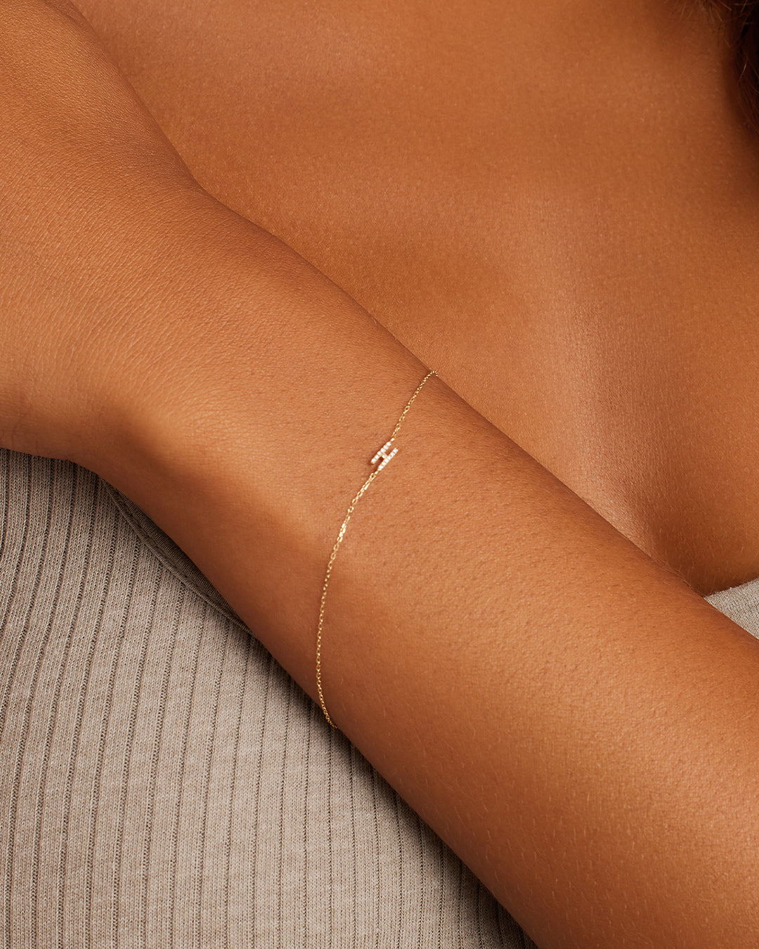 Diamond Pavé Alphabet Bracelet、mySite、hinf8tx79