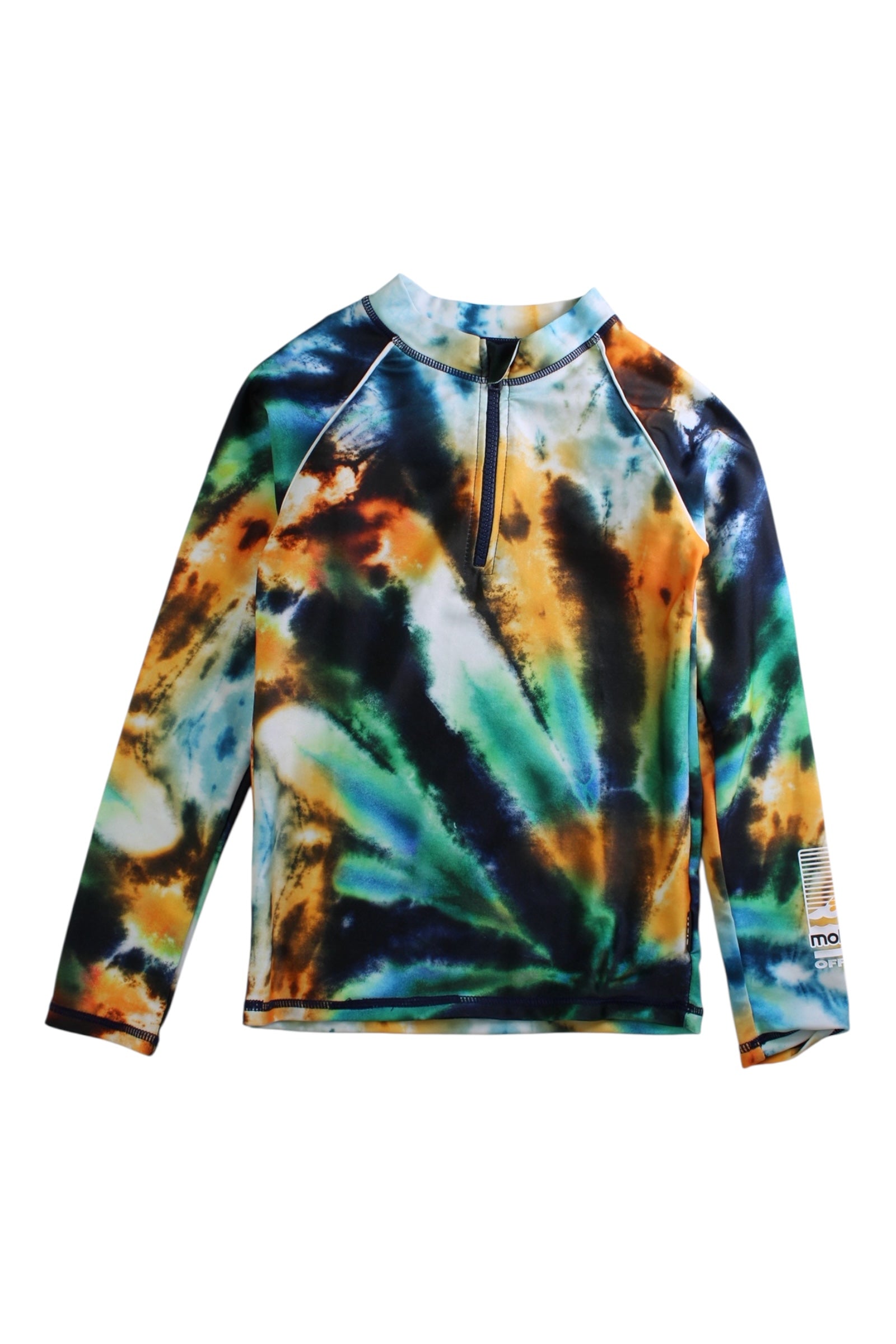 Molo Tie-dye Rash Guard, Size 7-8Y、mySite、g9winljtr