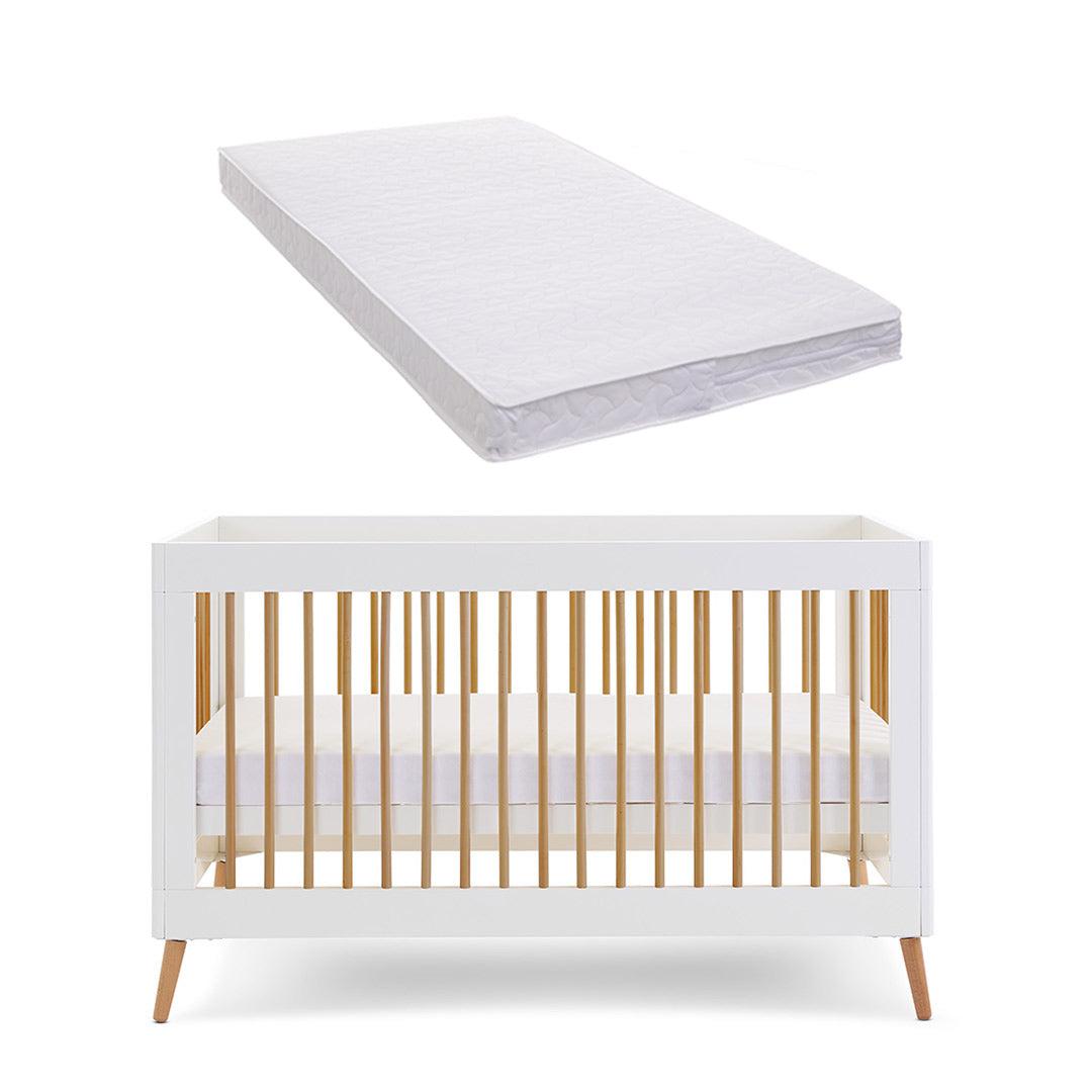  Obaby Maya Cot Bed - White + Natural、mySite、merchandisen