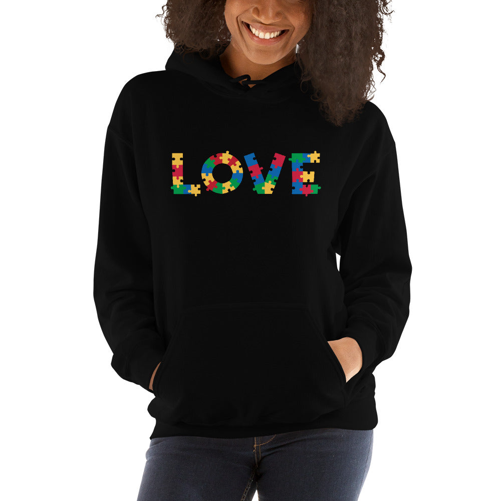 Autism Acceptance & Love Puzzle Hoodie、mySite、camillekostekn