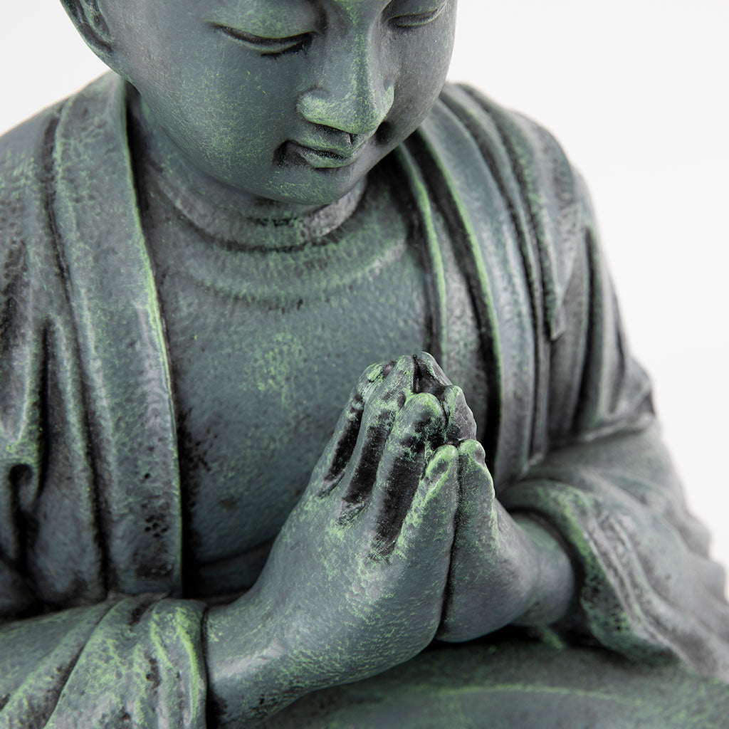 Buddhist Garden Statue: Monk with Bowl、mySite、topwebapps