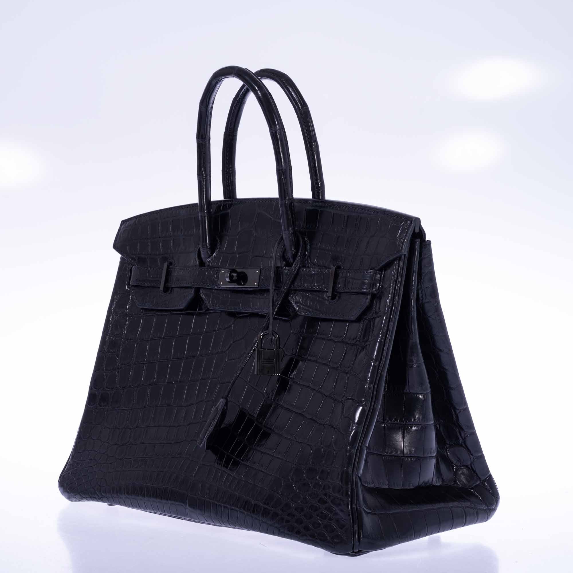 Hermès Birkin 35 SO BLACK Matte Niloticus Crocodile PVD Black Hardware、mySite、garminoutage.com