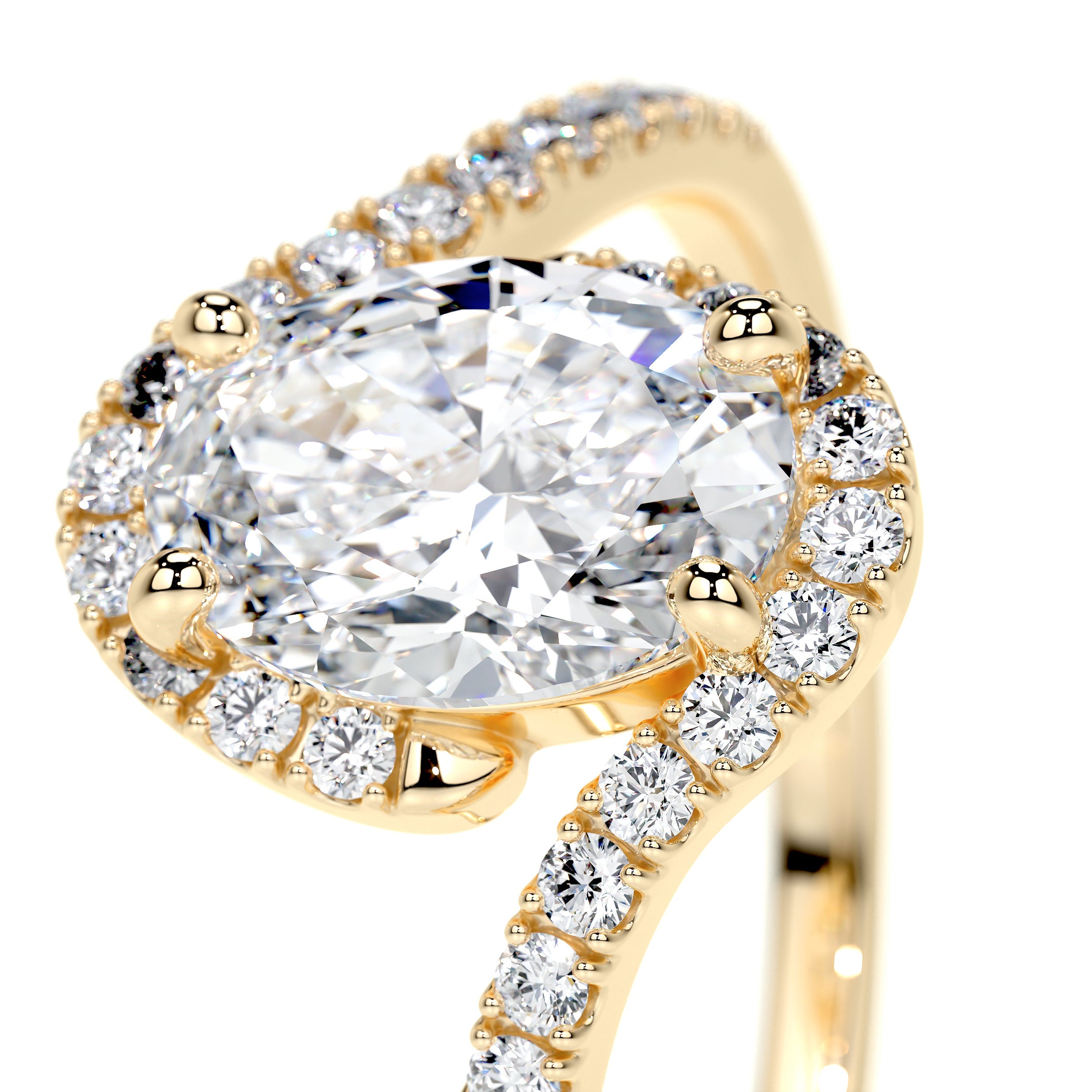 Stella Lab Grown Diamond Ring -18K Yellow Gold、mySite、hinf8tx79
