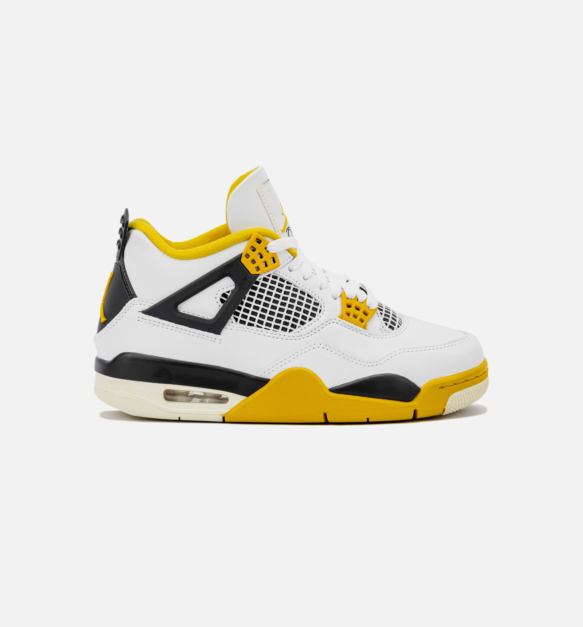 Air Jordan 4 Retro Vivid Sulfur Womens Lifestyle Shoe - White/Coconut Milk/ Vivid Sulfur、mySite、dreamappss