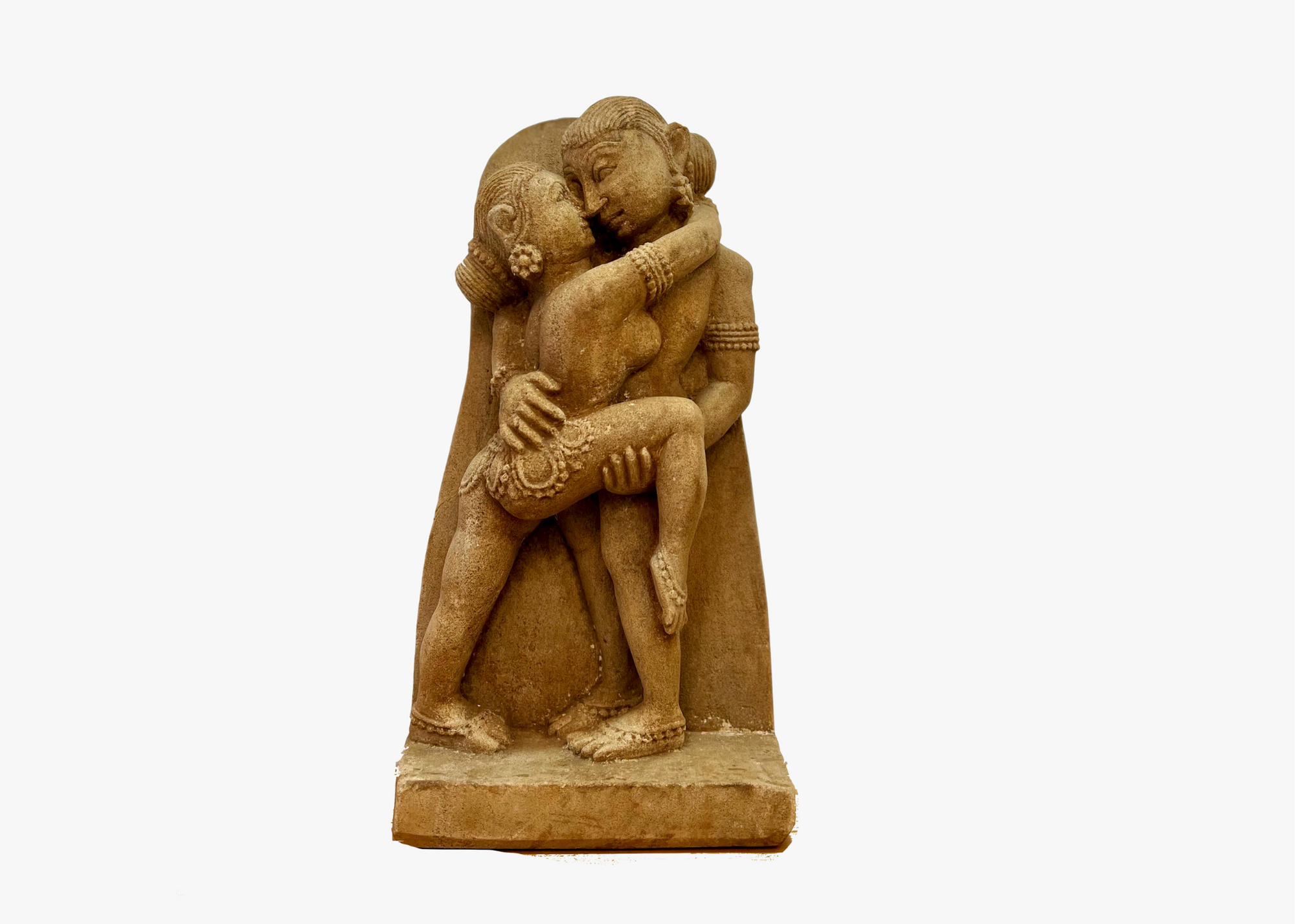 Mithuna Loving Couple - Sandstone (Medium, 30cm)、mySite、topwebapps