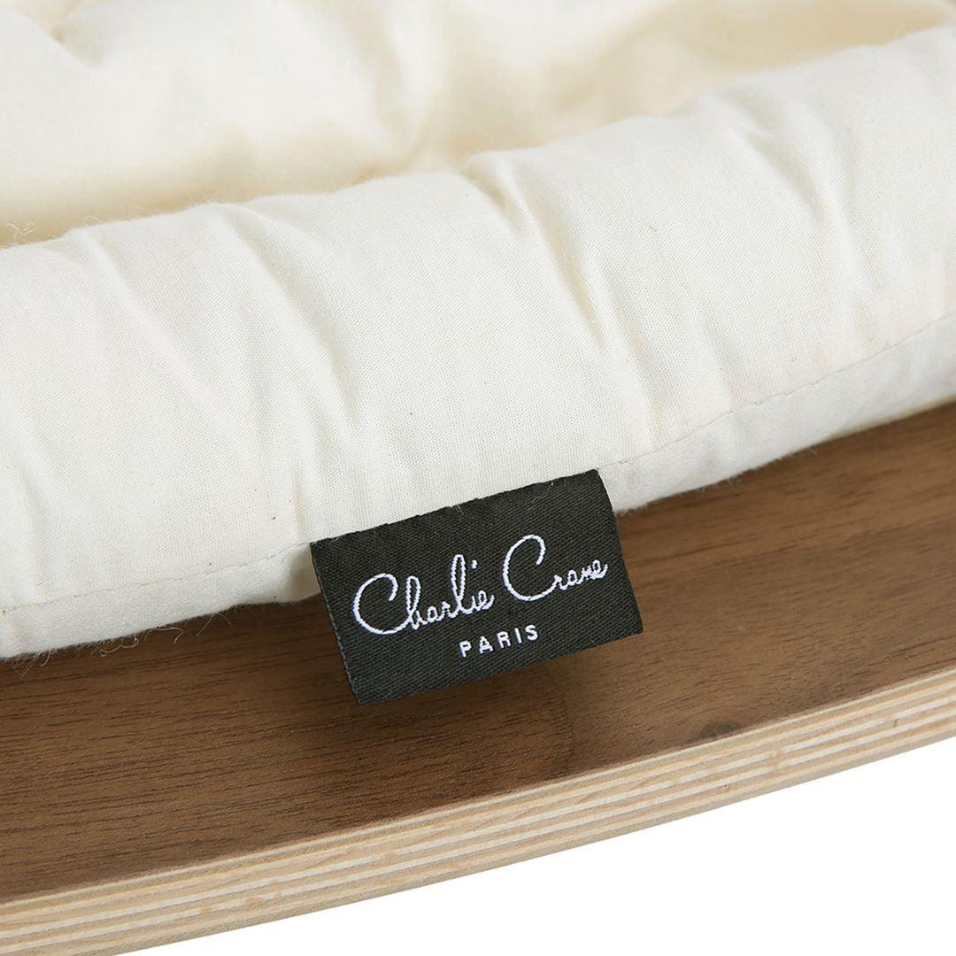  Charlie Crane Walnut LEVO Baby Rocker - Organic White、mySite、merchandisen