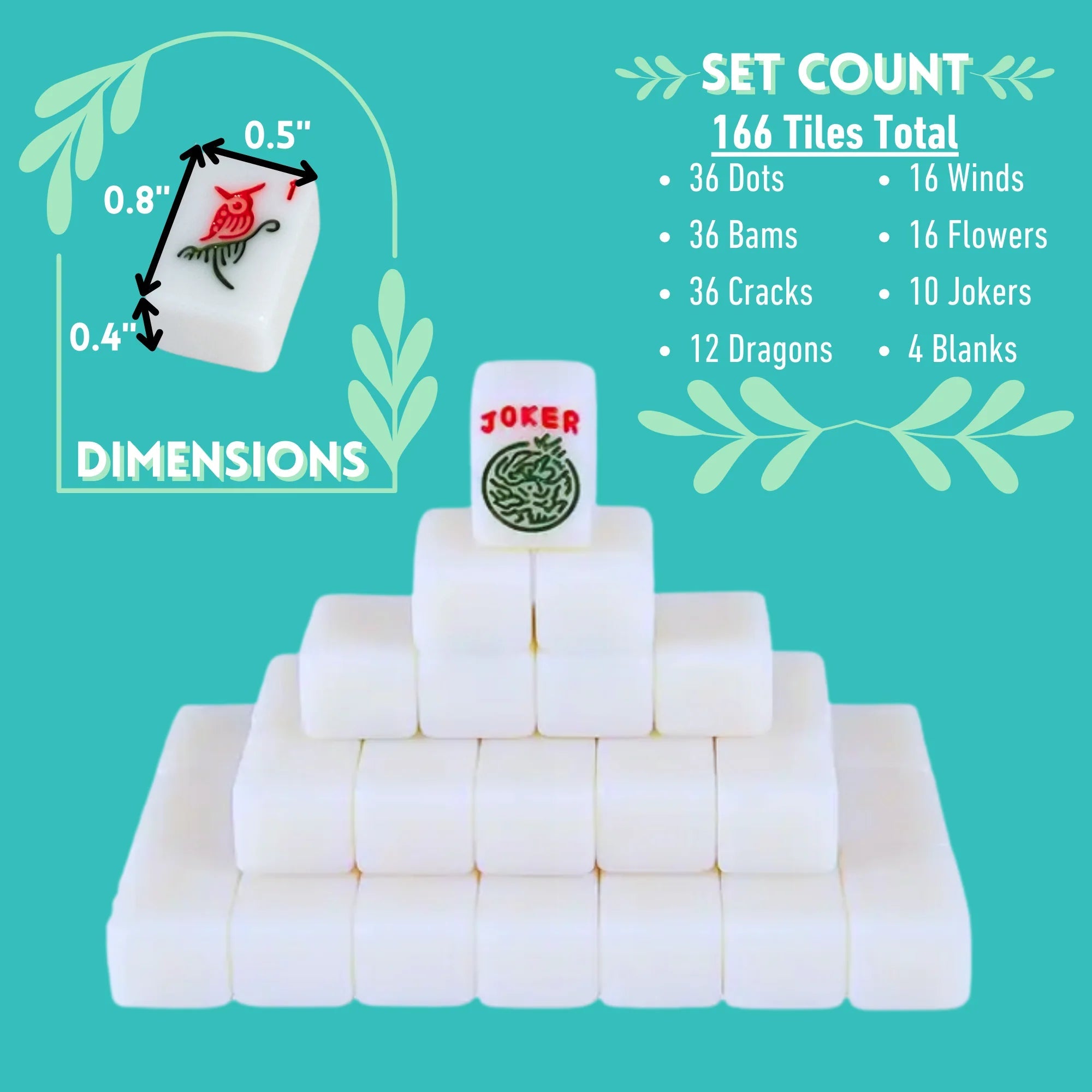  Petit Mahjong Tile Set - Great for Travel、mySite、elrpsem3k