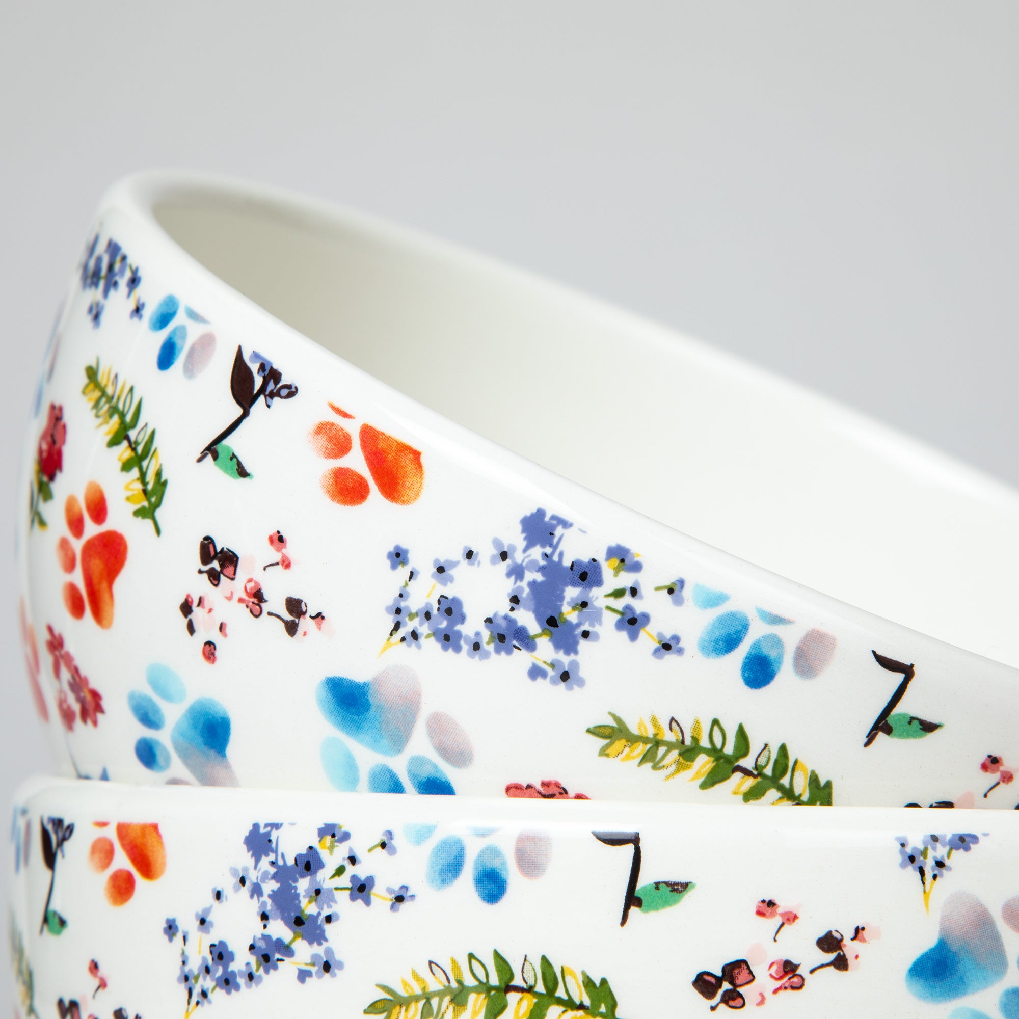 Ceramic Paw Lover Soup or Salad Bowl - Set of 4、mySite、camillekostekn