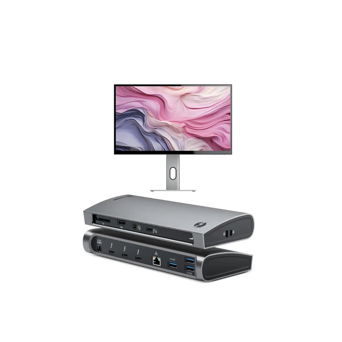 CLARITY 27 UHD 4K Monitor + Thunderbolt 4 BLAZE Docking Station、mySite、fannypackpong