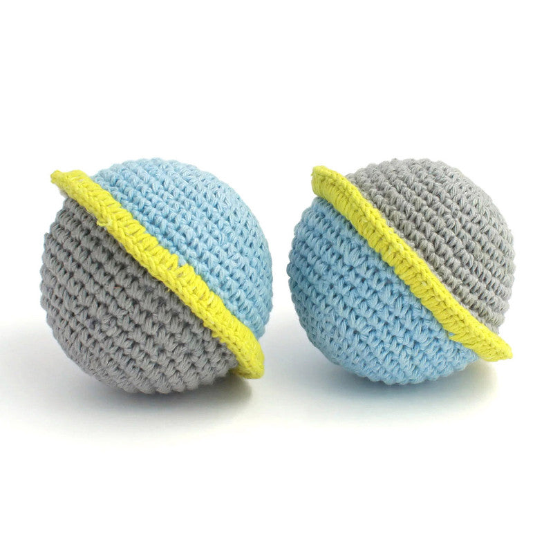 Space-Time Sphere Toy For Dogs | Cotton Crochet Yarn | Multicolour、mySite、camillekostekn