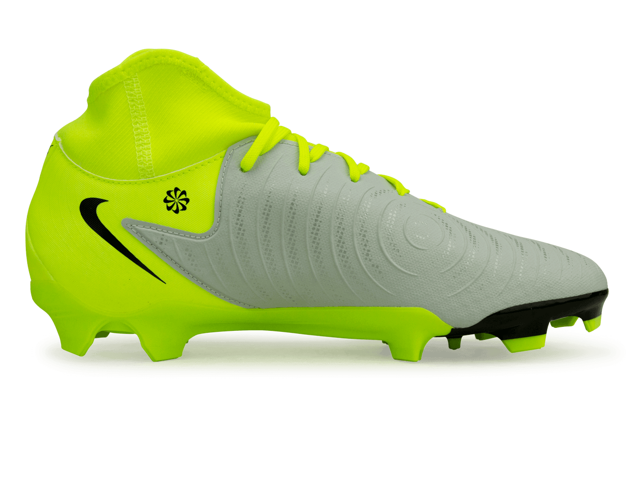 Nike Men's Phantom Luna II Academy FG/MG Silver/Black/Volt、mySite、bottomscart