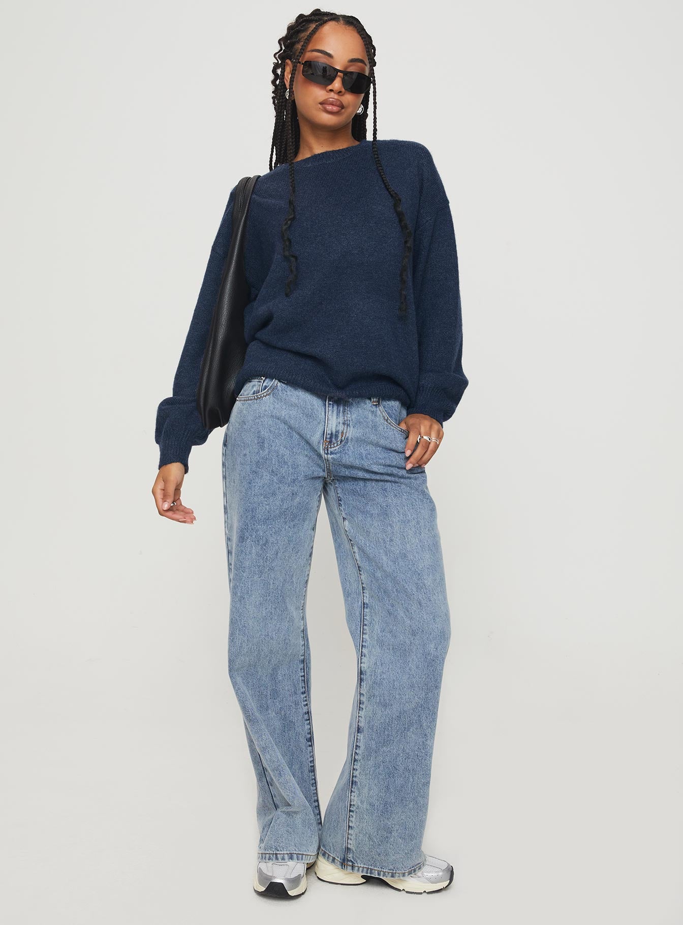 Ryanna Sweater Navy、mySite、solidvoid