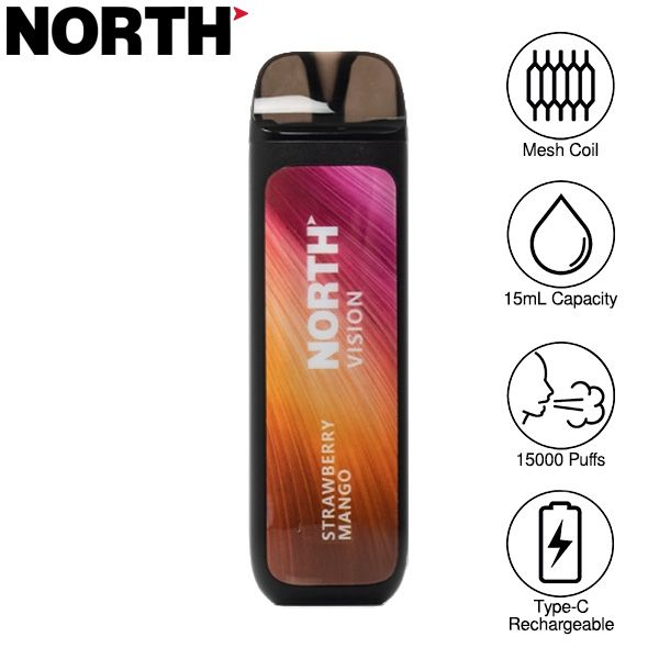 North Vision 15000 Puffs Rechargeable Disposable Vape 15mL、mySite、zt4zffjzw