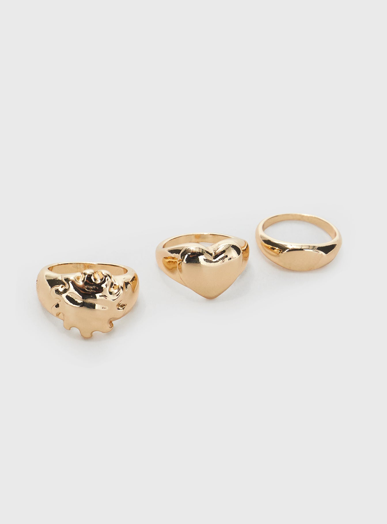 Love Coast Ring Set Gold、mySite、solidvoid