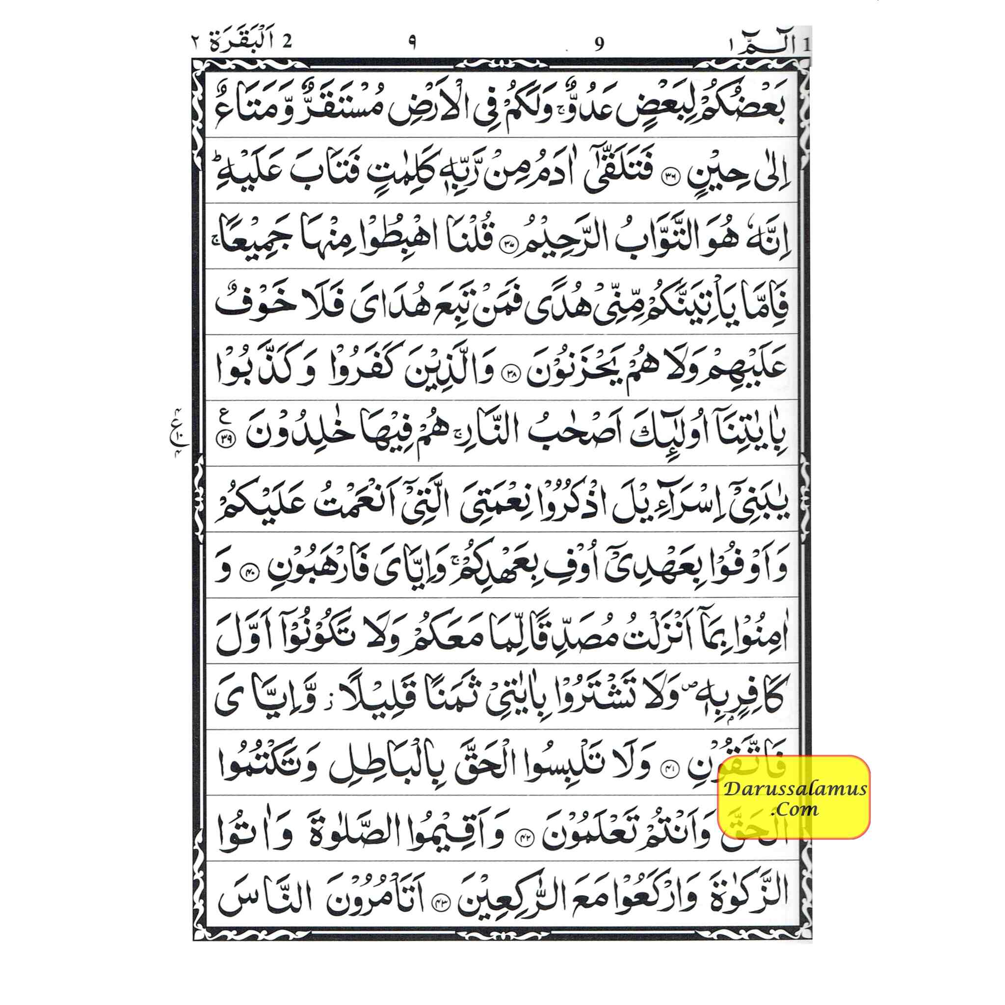 Quran Al Kareem Arabic Only -13 Lines Pakistani Indian Persian Script (Large Words) Deluxe Edition、mySite、topwebapps