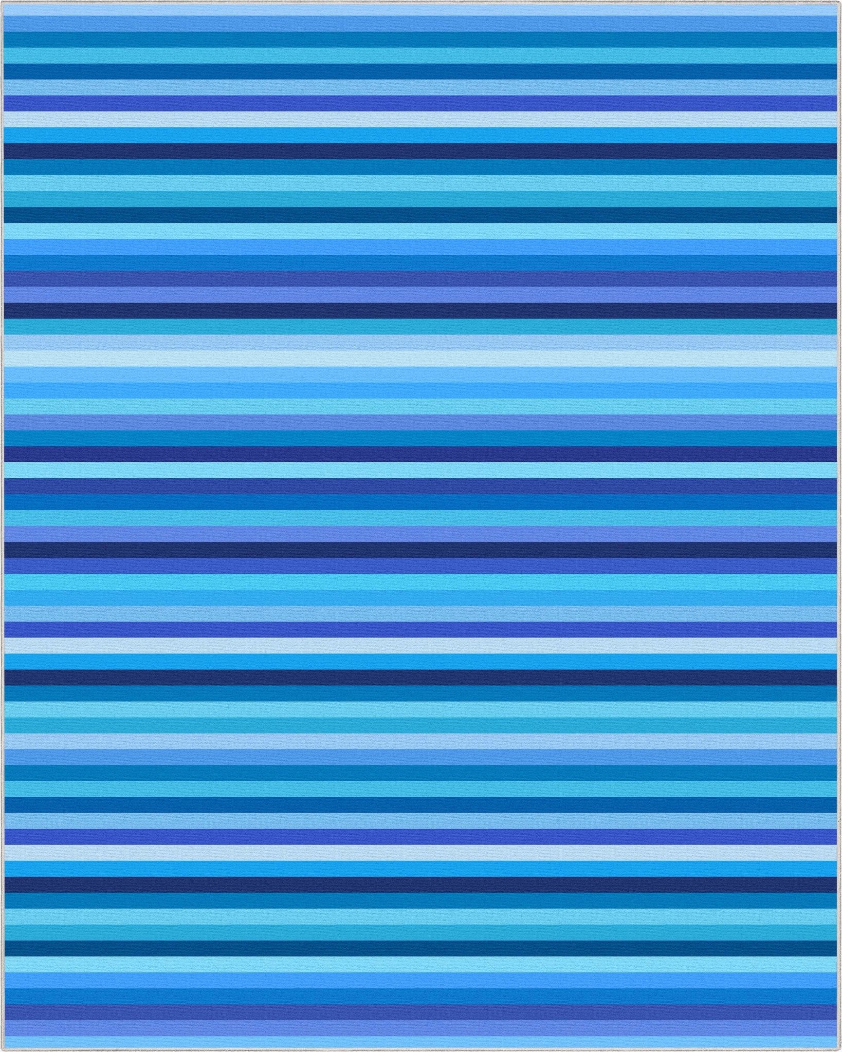 Crayola Stripe Blue Area Rug By Well Woven、mySite、gigharbornorthrealestate