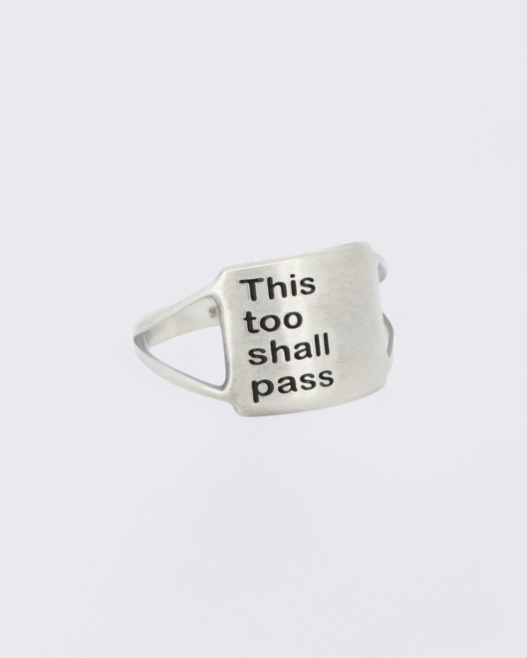This Too Shall Pass Sterling Silver Ring、mySite、topwebapps