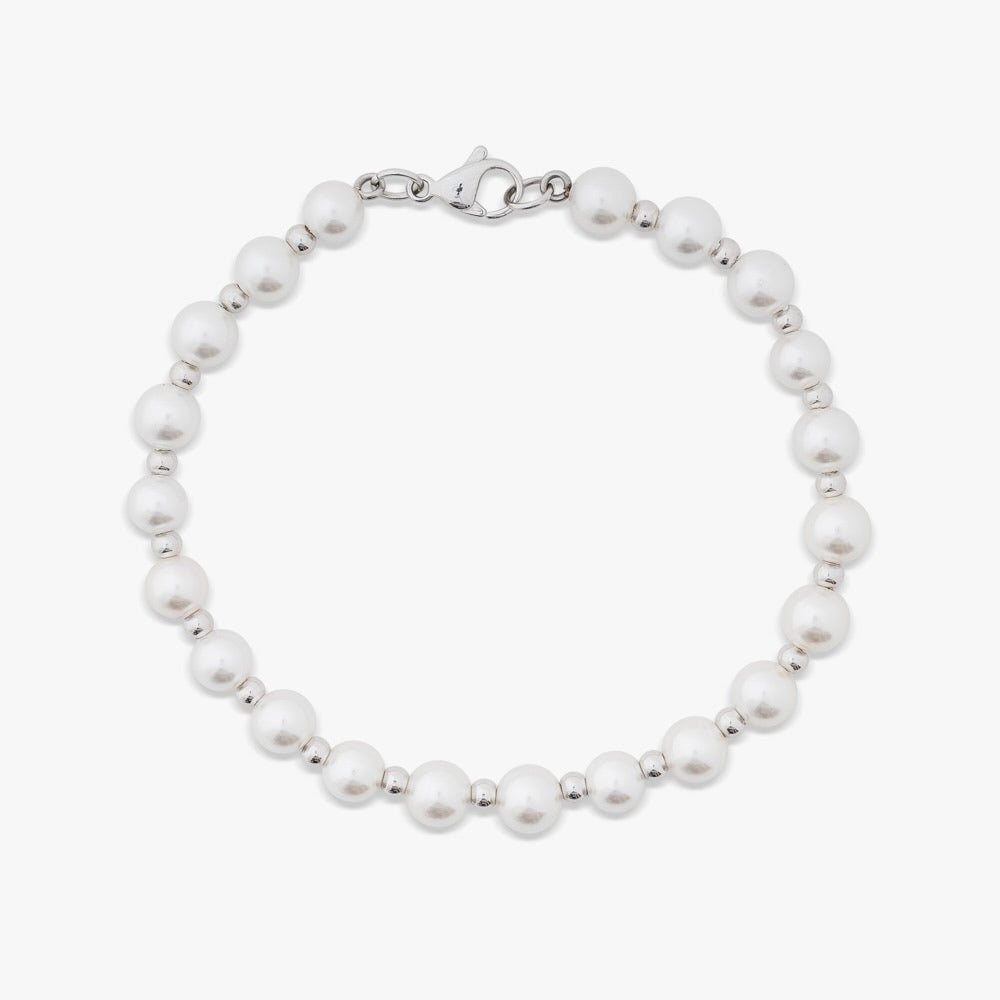 Semi Metallic Bead Pearl Bracelet、mySite、hinf8tx79