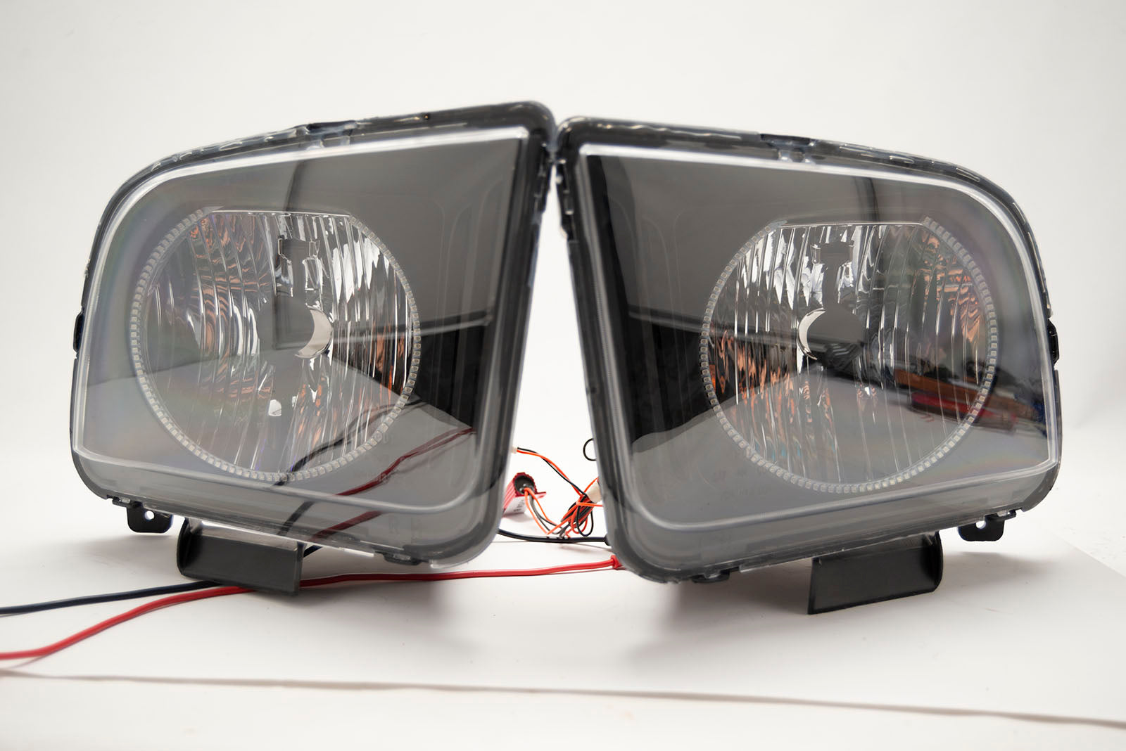 2005-2009 Ford Mustang Headlights - ORACLE SMD Blue LED Halo Kit Pre-Installed、mySite、nflplayoffbracketp