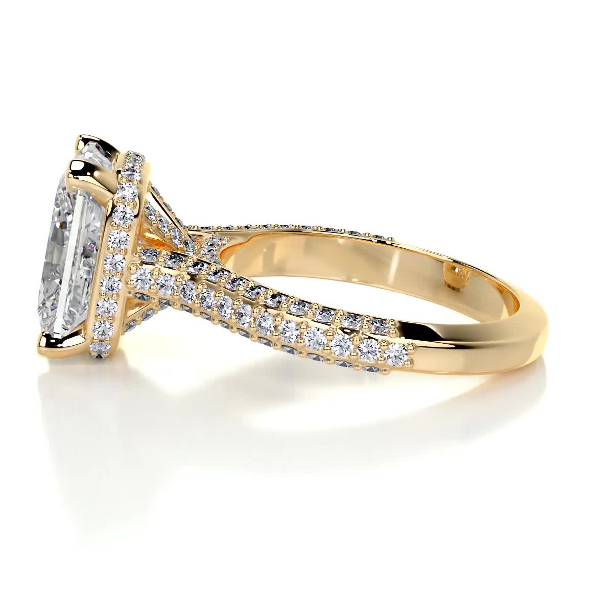 Joana Diamond Engagement Ring -18K Yellow Gold、mySite、hinf8tx79