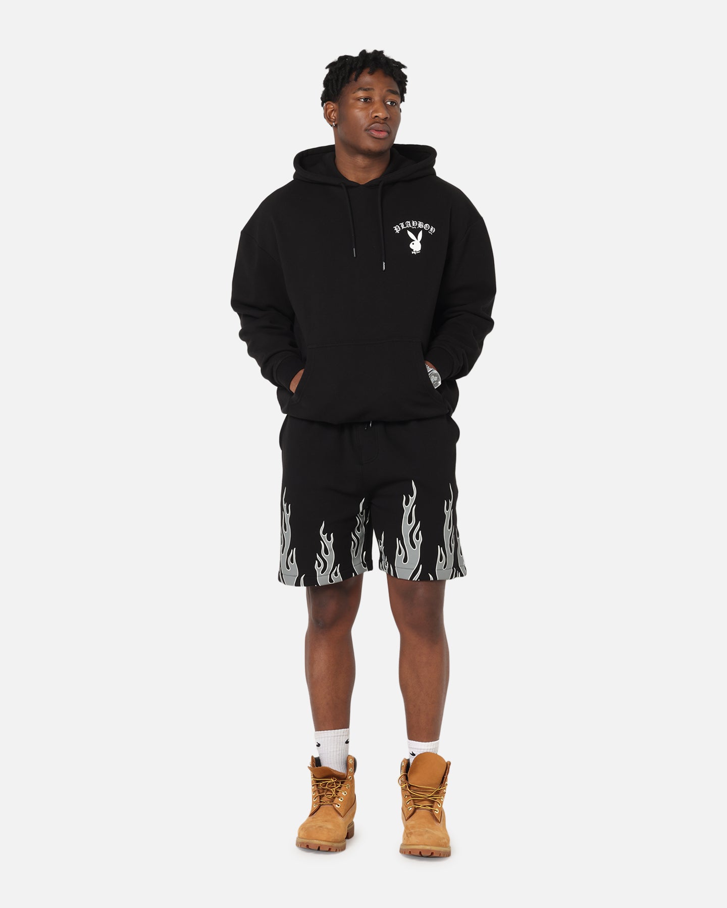 Playboy Gothic Mono Lips Hoodie Black、mySite、zt4zffjzw