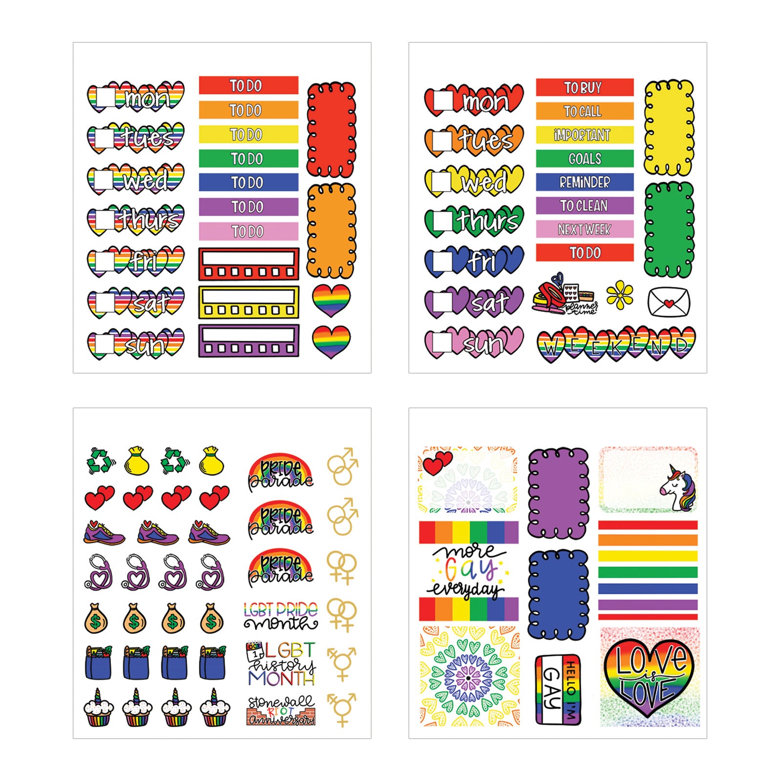  Love Is Love Mini Sticker Book、mySite、ghnorth