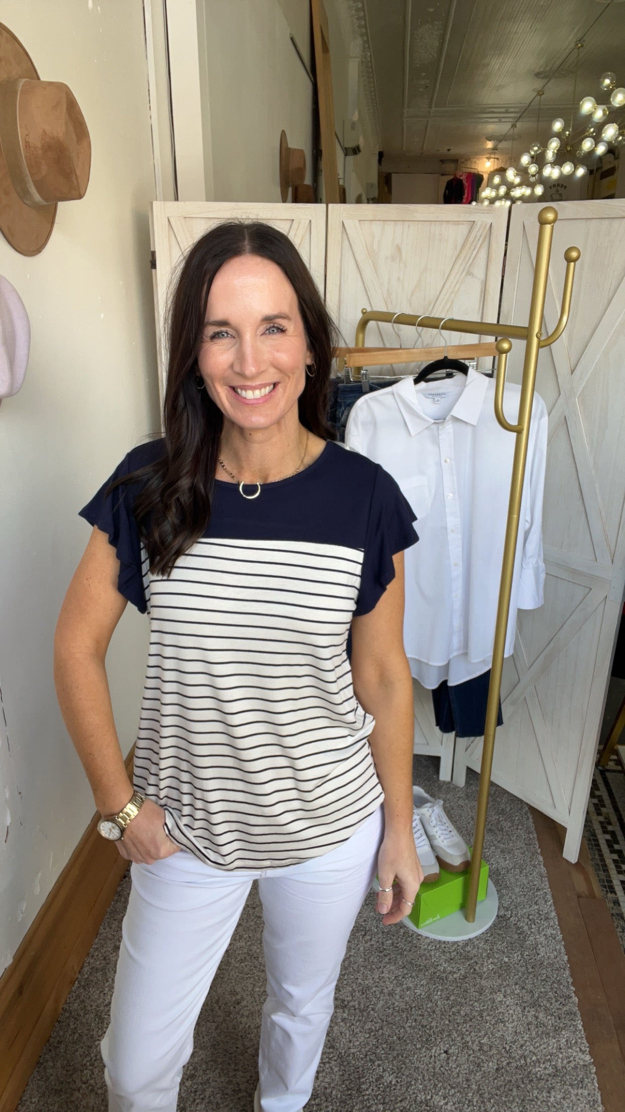 Meranda’s Striped Top、mySite、garagedoors4me