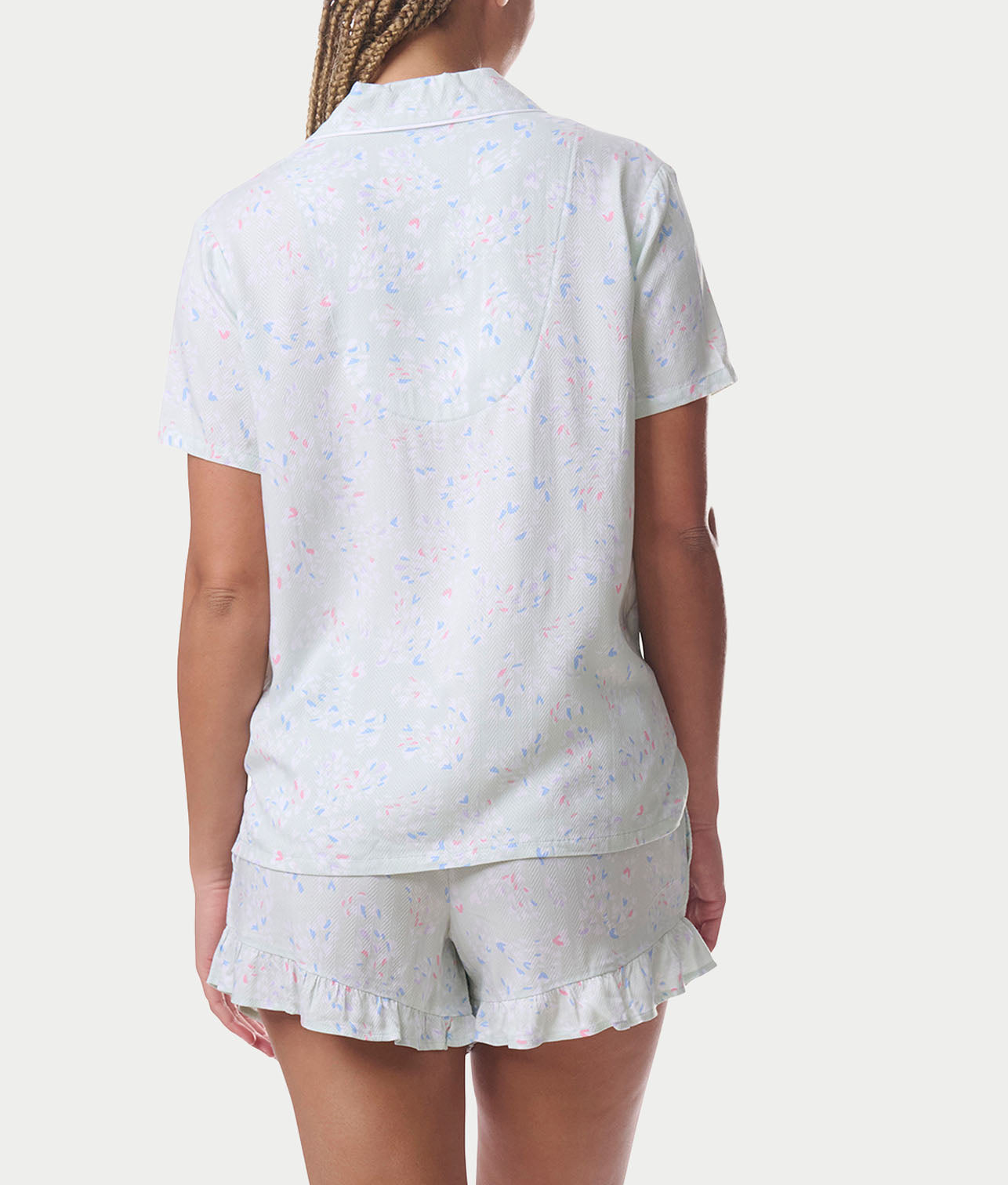  Notch Collar Woven Shorts Set、mySite、justintrudeaud