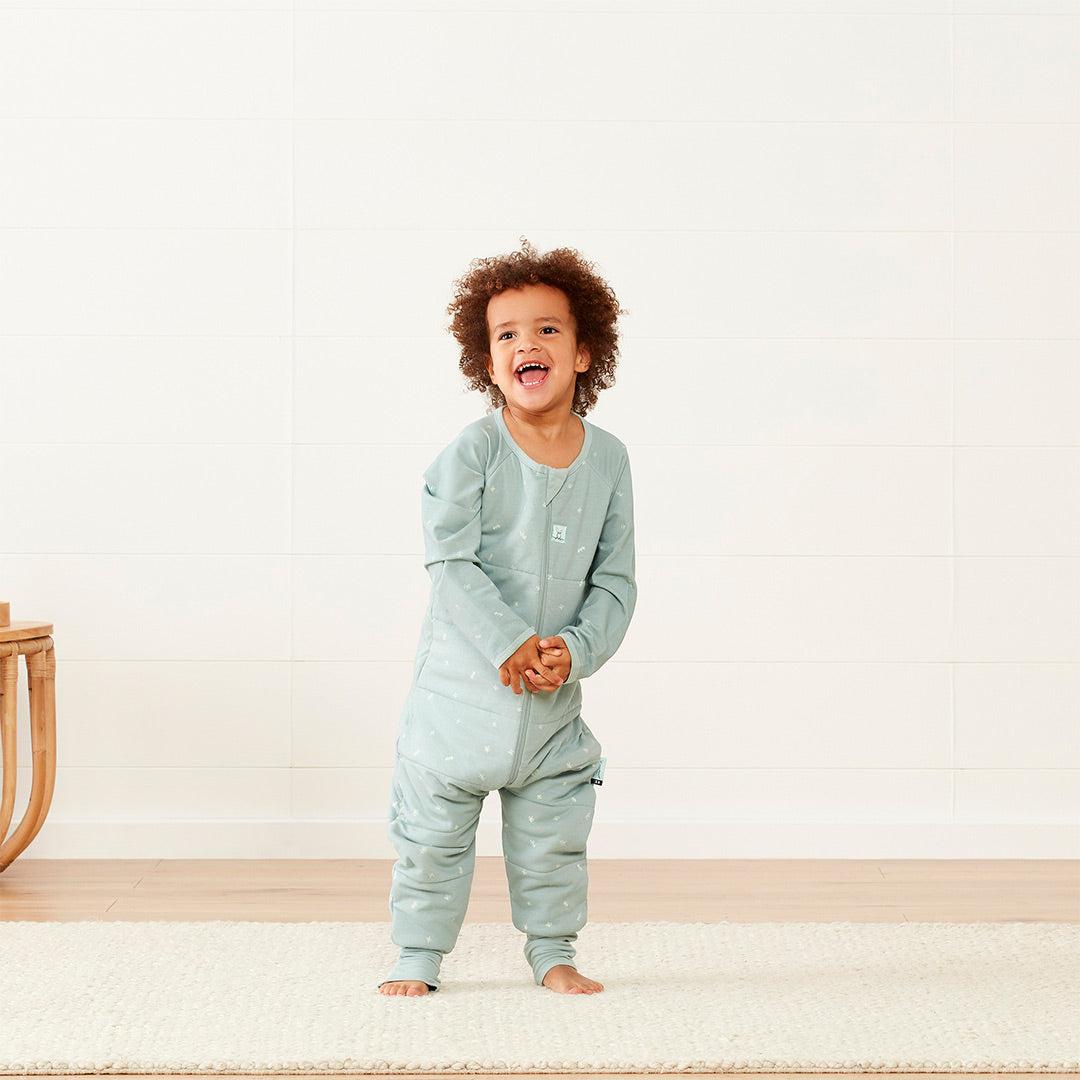  ergoPouch Organic Winter Long Sleeved Sleep Onesie - 3.5 TOG - Sage、mySite、merchandisen