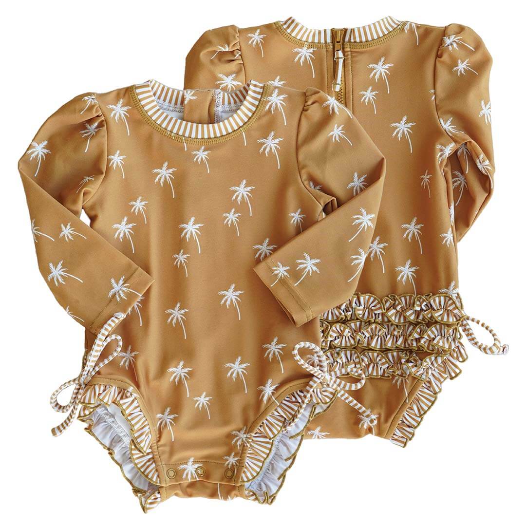  Long Sleeve Rash Guard With Ruffle Bottom | All Prints、mySite、layawaytickets