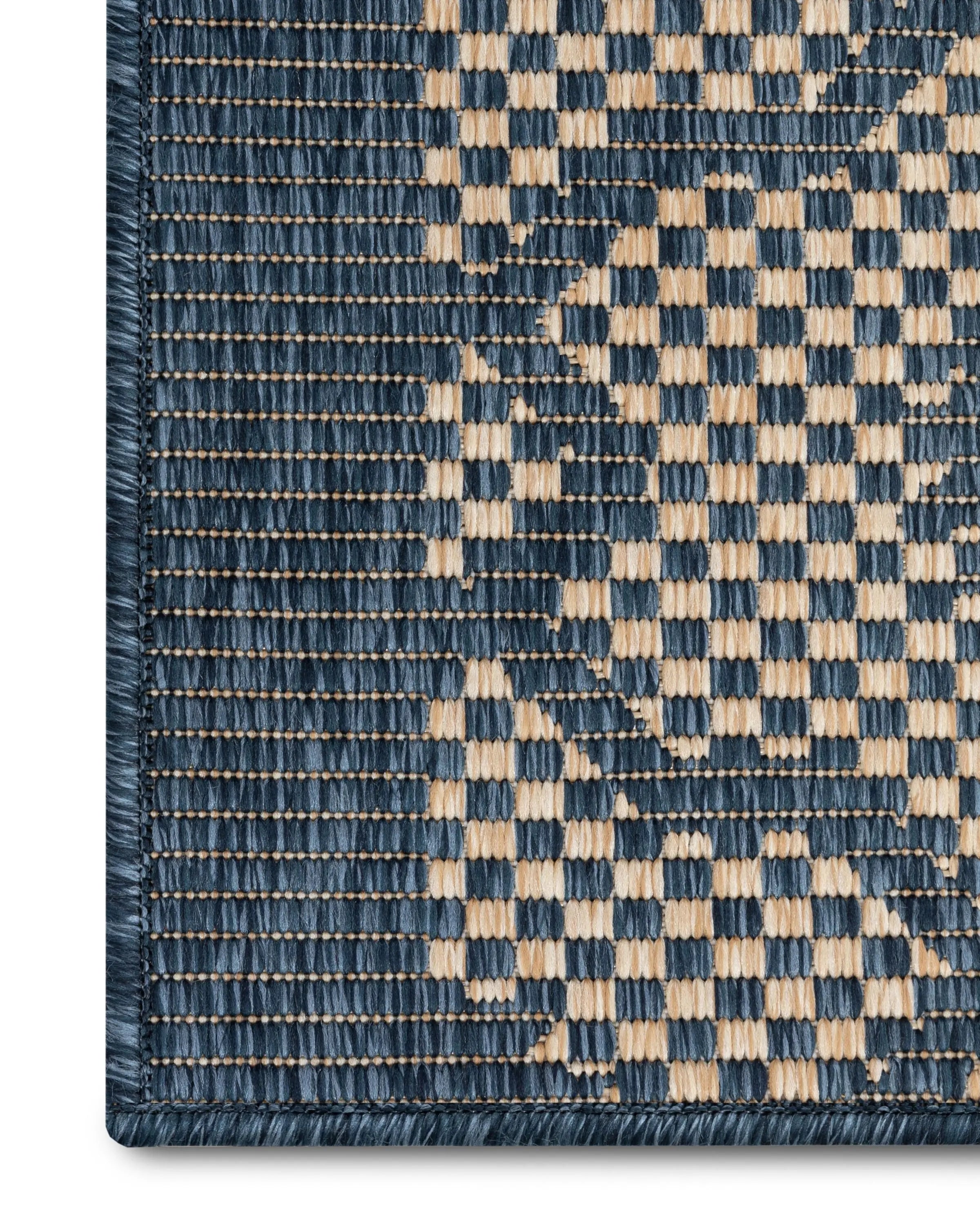 Sol Custom Size Indoor/Outdoor Runner Lattice Trellis Blue 31 Inch Width x Choose Your Length Hallway Flat-Weave Runner Rug、mySite、gigharbornorthrealestate